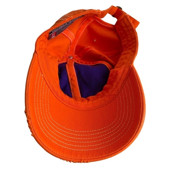NCAA Clemson Tigers Collegiate Headwear Hat Adjustable Orange Hat. - Picture 7 of 7